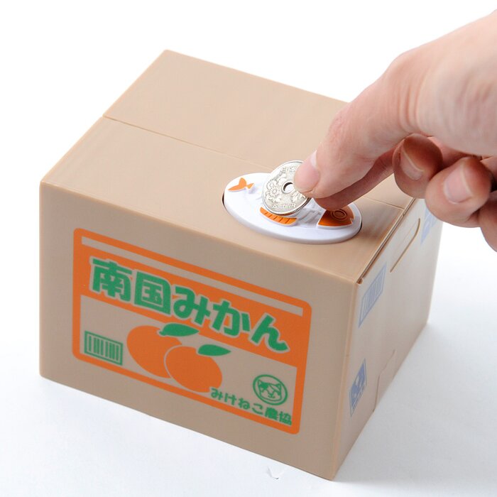 Cat Stealing Money Bank Toy