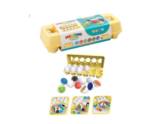 Shape Matching: 12Pcs Pair Eggs For Kids