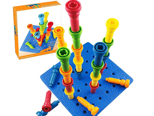 VIPAMZ Peg Board Set – Montessori Fine Motor Skills Toy