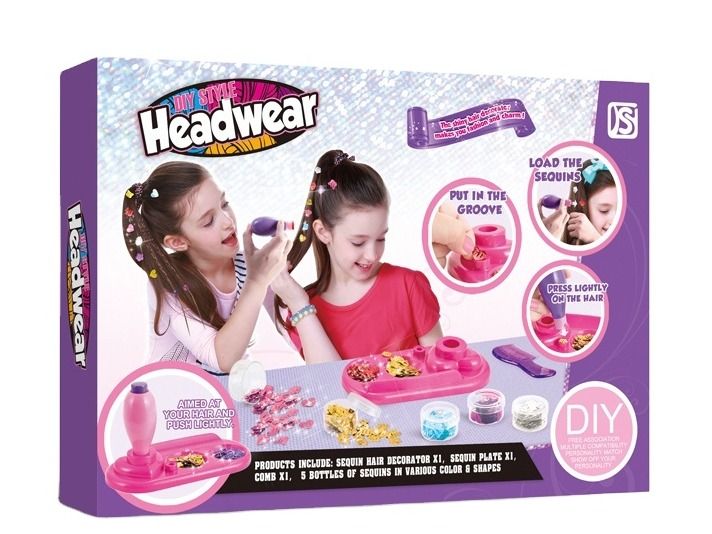 Glitter Hair Styling Machine With 420 Sequins For Hair