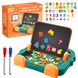 2-in-1 Magnetic Play & Write Whiteboard