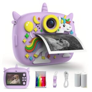 Unicorn Kids Instant Print Digital Camera Blue