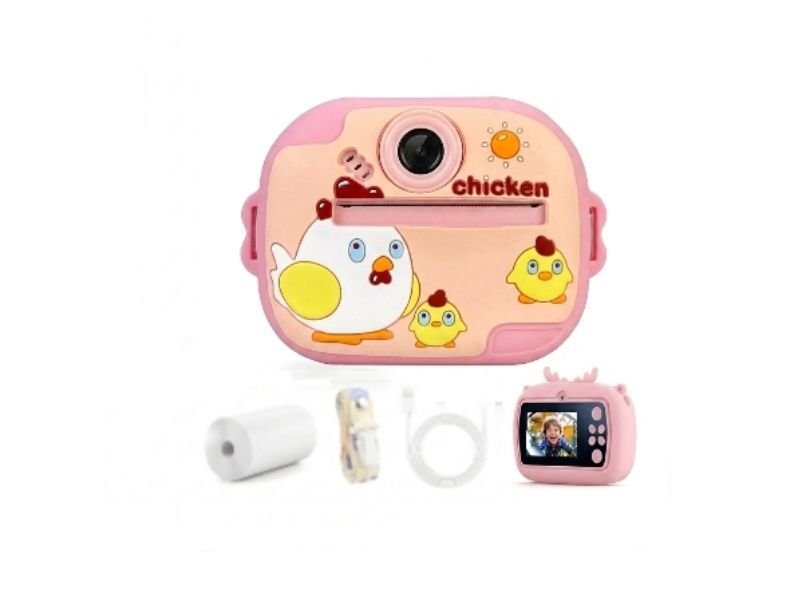 Funny Chicken Instant Print Camera, Pink